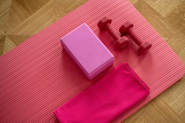 Pink yoga gear