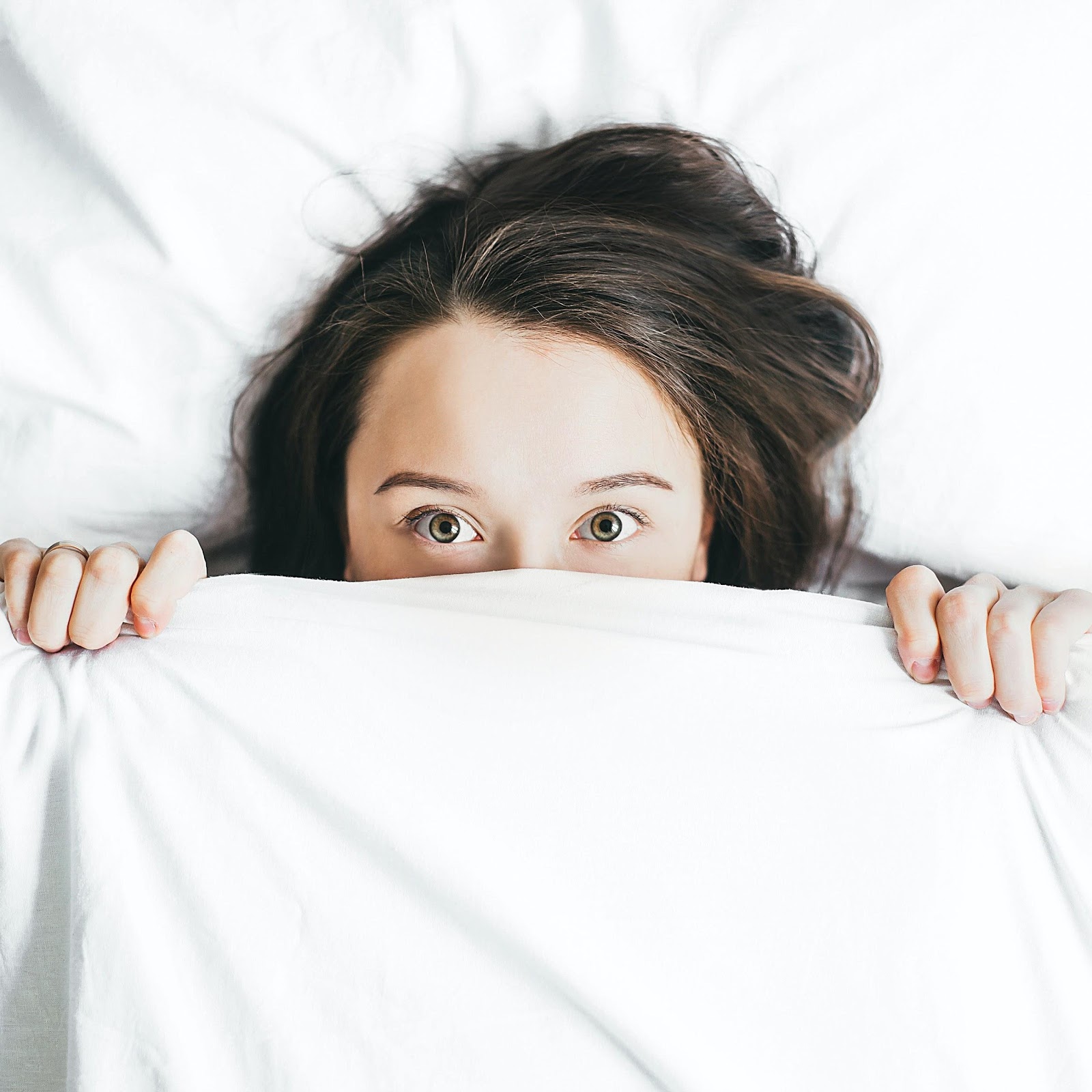 Woman in bed